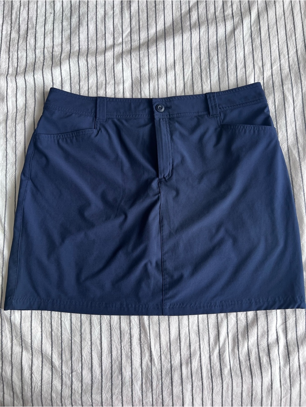 Eddie Bauer Navy Blue Stretch Skort Golf Hiking Activewear Pockets size 14